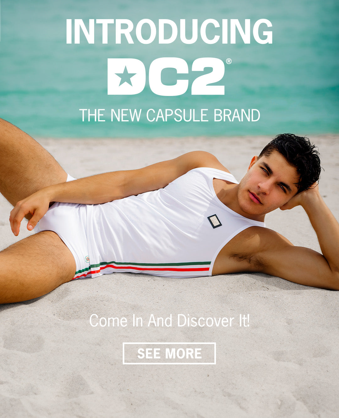Introducing DC2 Miami: the new capsule brand of men's swimwear, beachwear and activewer from the creators of BANG Miami.
