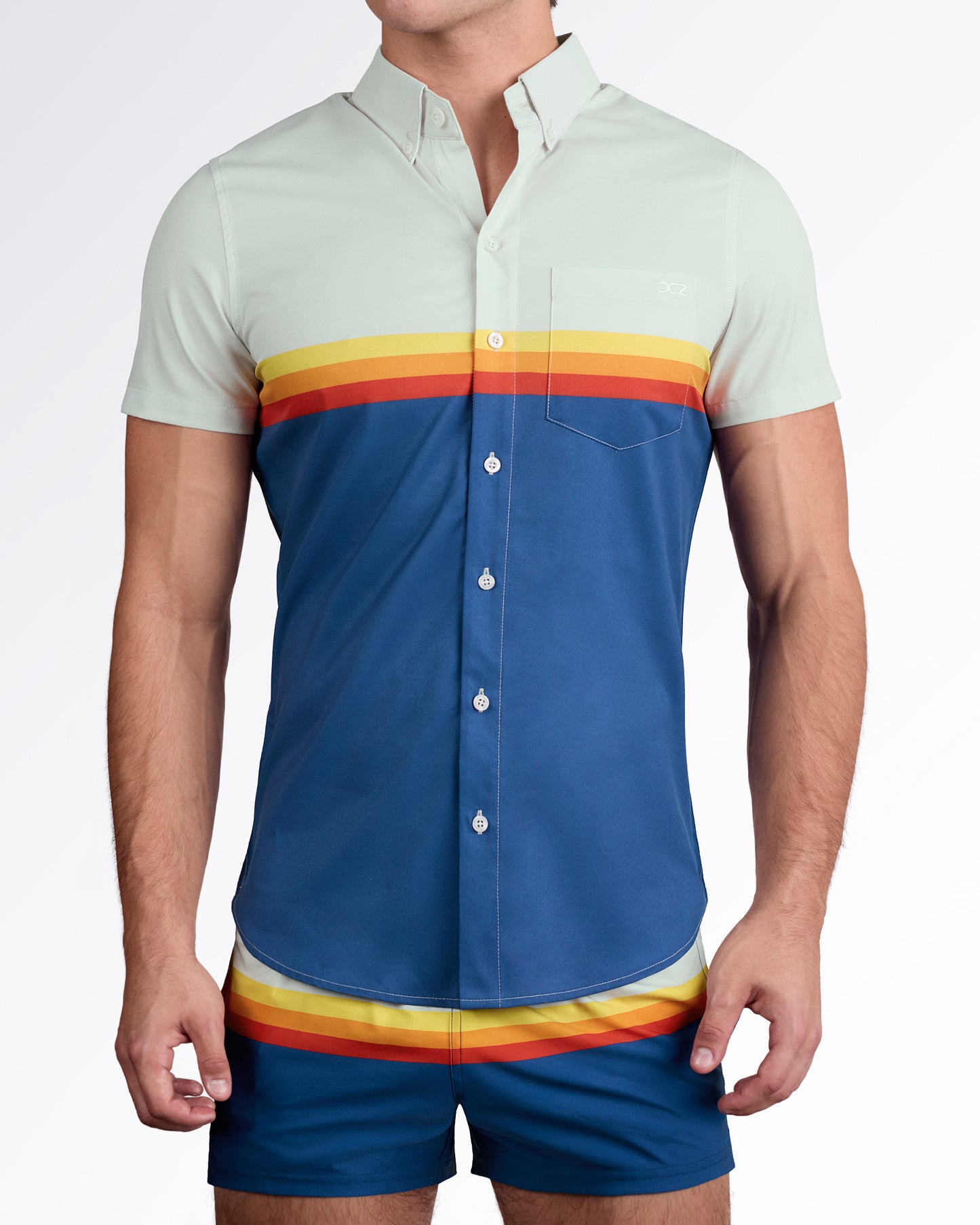 SUNSET STRIPES - Stretch Shirt | DC2