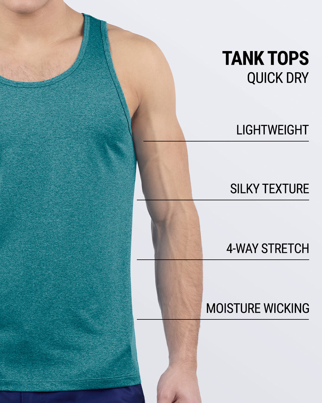 TRAINER TEAL - Tank Top | DC2