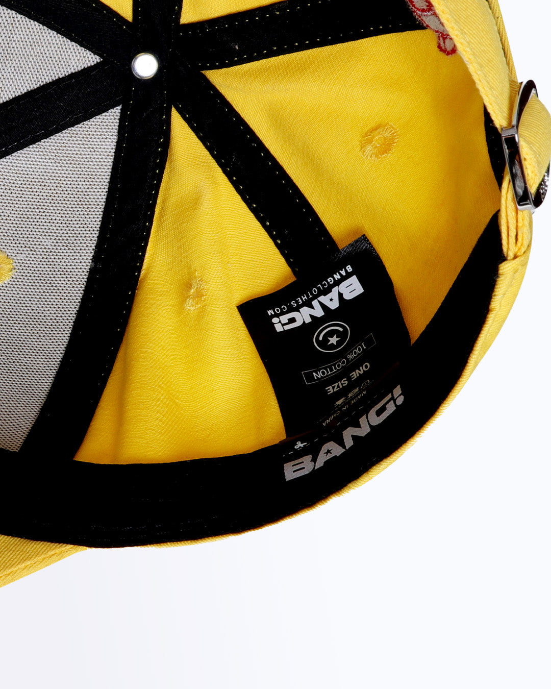 View of the unisex performance hat by Bang! Of Miami. It’s 4-needle moisture-wicking inner sweatband will keep you dry made out of 100 percent cotton