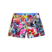 Frontal view of a sexy men’s flex shorts by the Bang! Clothes brand of men's beachwear from Miami.