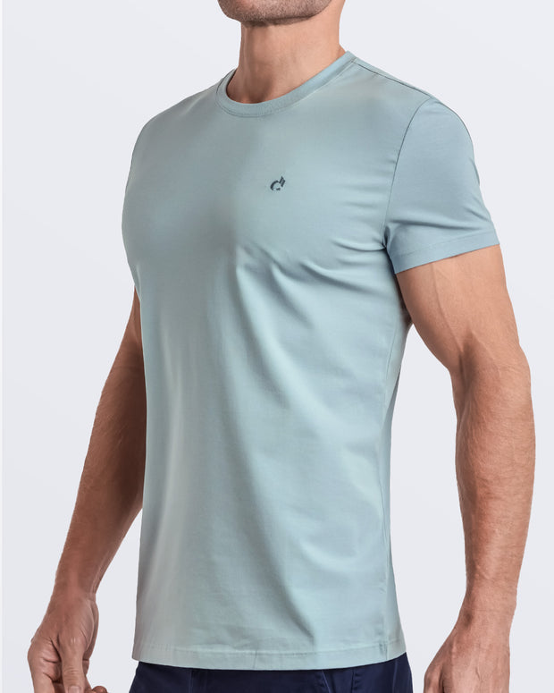 BARELY TEAL - Modal Cotton T-Shirt | DC2