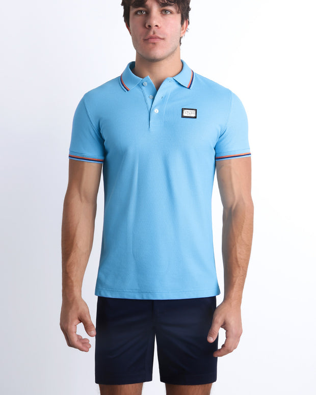 Complete your effortlessly stylish ensemble with our BISCAYNE LIGHT BLUE Polo Shirt paired perfectly with the BANG! Street Shorts.