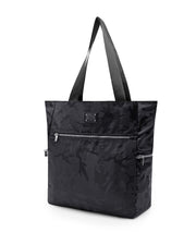 The BLACK CAMO Poolside Tote Bag by DC2 Miami, features a bold black camouflage design. This bag is a perfect companion for beach outings, shopping trips, or everyday use.