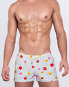 DC2 Buy Myself Flowers (Cool) Poolside Shorts — front view with playful multicolor floral print design.