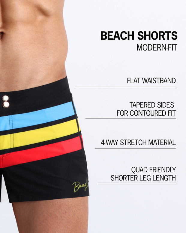 BIONIC STRIPES - Beach Shorts