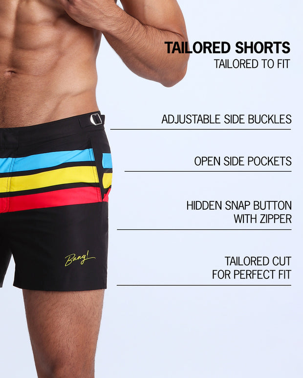 BIONIC STRIPES - Tailored Shorts