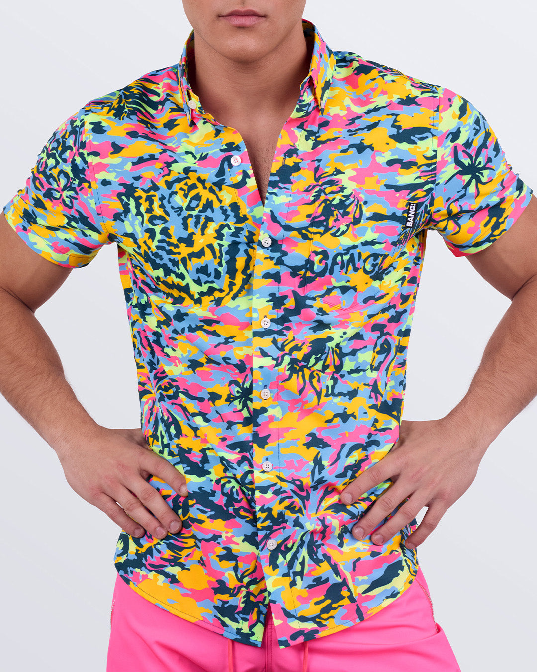 CAMO POP (NEON MIX) Stretch Shirt