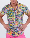 CAMO POP (NEON MIX) - Stretch Shirt