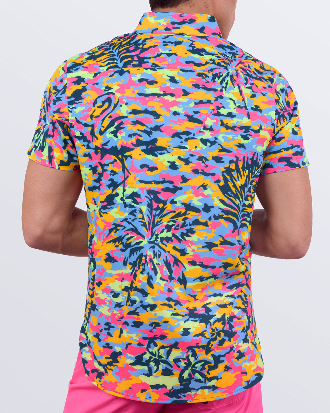 CAMO POP (NEON MIX) - Stretch Shirt