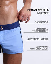 CASINO ROYALE (BLUE) - Beach Shorts