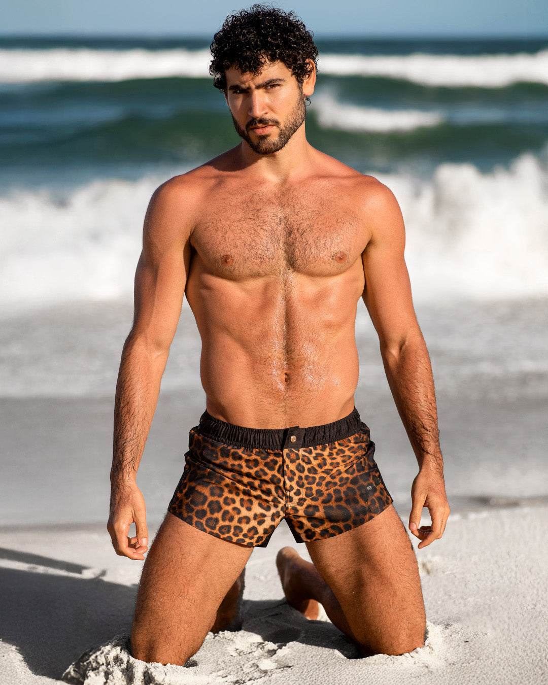 CASINO ROYALE (LEOPARD + BLACK) - Mini Shorts