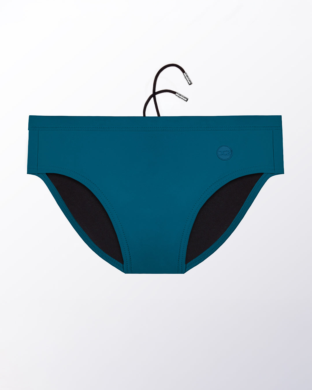 Flat lay of the DC2 Chic Teal Swim Brief, featuring a refined teal tone and sleek, sculpted swim brief design.