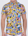 Citrics Choice short sleeve cotton shirt with Amalfi Coast-inspired lemon and floral print by DC2 Miami.