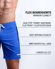 CLUB BLUE - Flex Boardshorts