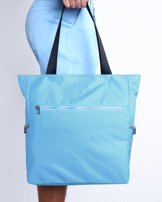 COASTAL BLUE - Poolside Tote Bag Foldable/Portable | DC2