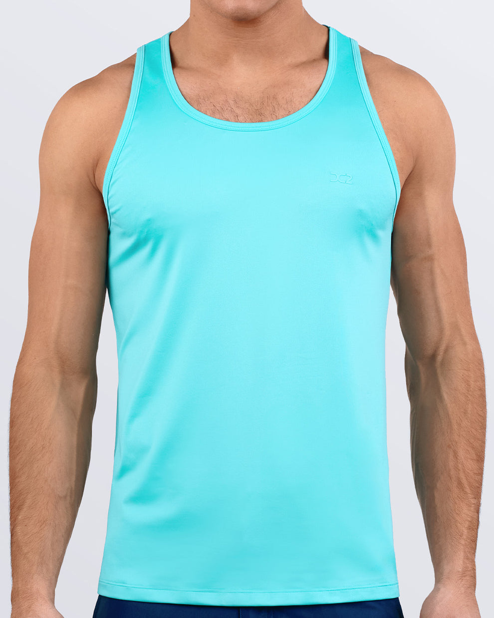 Celestial Blue Men’s Athletic Tank Top – Quick-Dry Lightweight Gym Shirt for Bodybuilding, Running, and CrossFit by DC2 Miami.