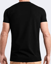 EXACT BLACK - Modal Cotton T-Shirt | DC2