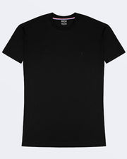 EXACT BLACK - Modal Cotton T-Shirt | DC2