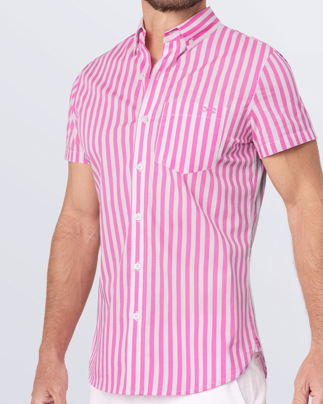 FAST LINES (CHILL PINK) - Cotton Shirt | DC2