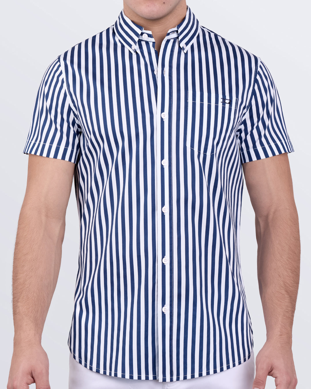 FAST LINES (NAVY BLUE) - Cotton Shirt | DC2