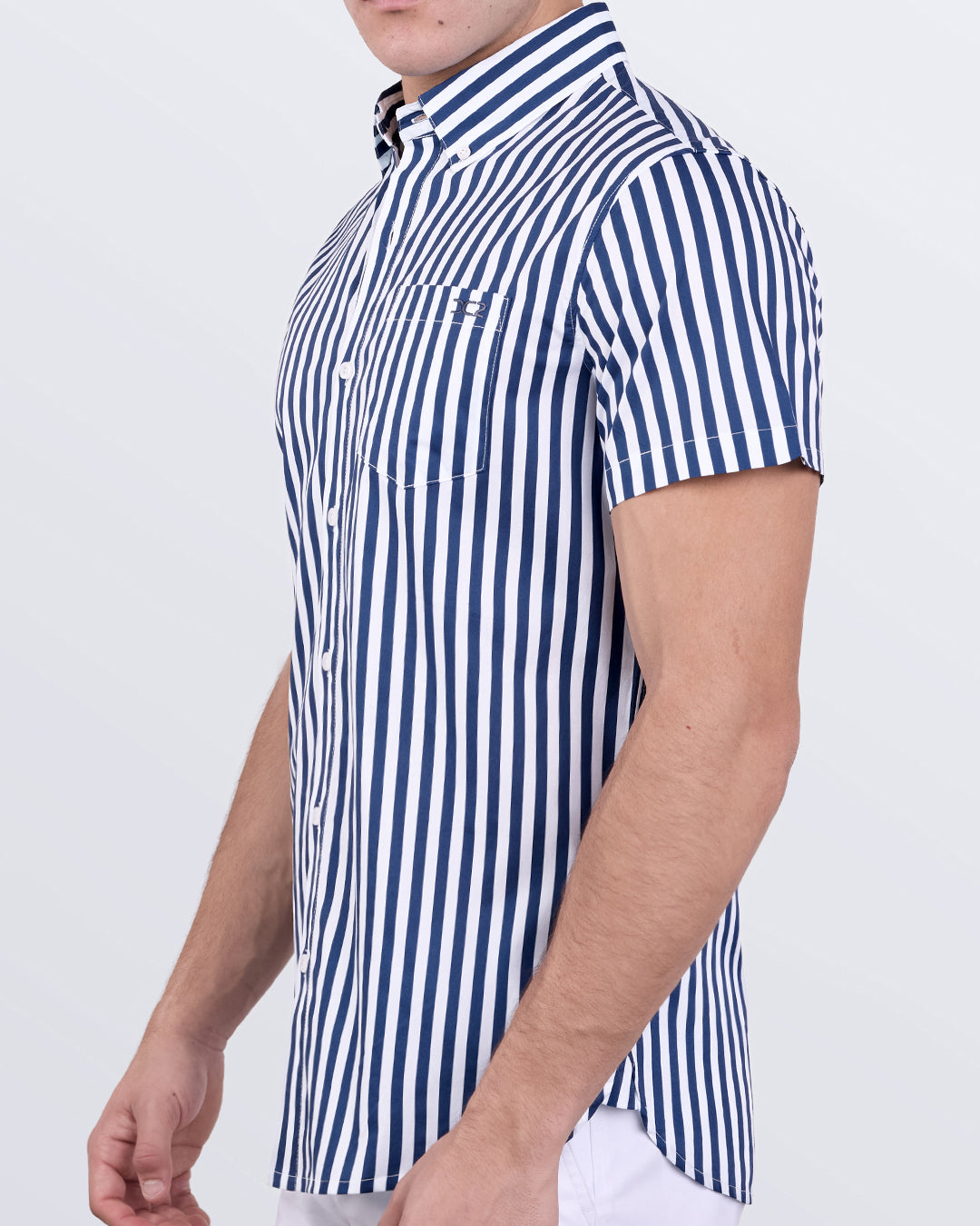 FAST LINES (NAVY BLUE) - Cotton Shirt | DC2