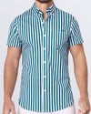 FAST LINES (PACIFIC GREEN) - Cotton Shirt | DC2