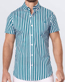 FAST LINES (PACIFIC GREEN) - Cotton Shirt | DC2