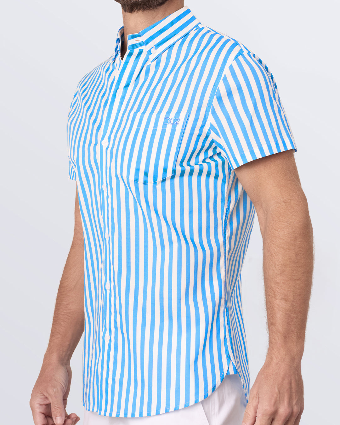 FAST LINES (SKY BLUE) - Cotton Shirt | DC2