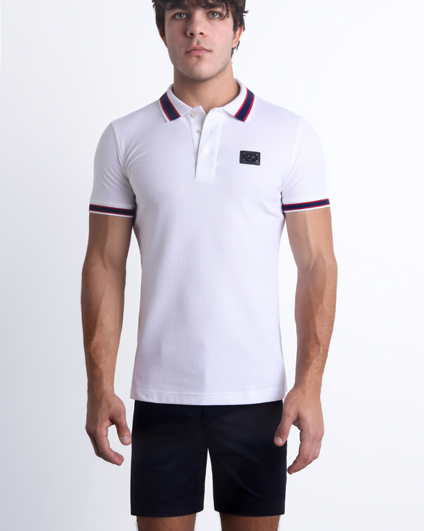 Complete your effortlessly stylish ensemble with our LOTUS WHITE Polo Shirt paired perfectly with the BANG! Street Shorts.