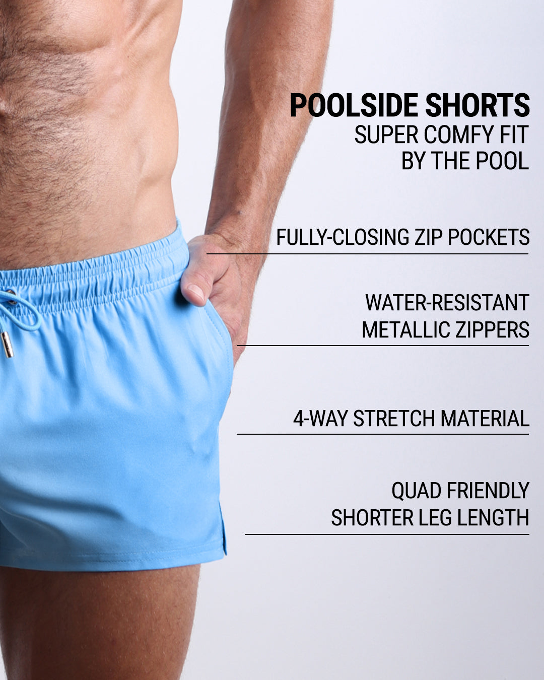 MAGNET BLUE - Poolside Shorts | DC2