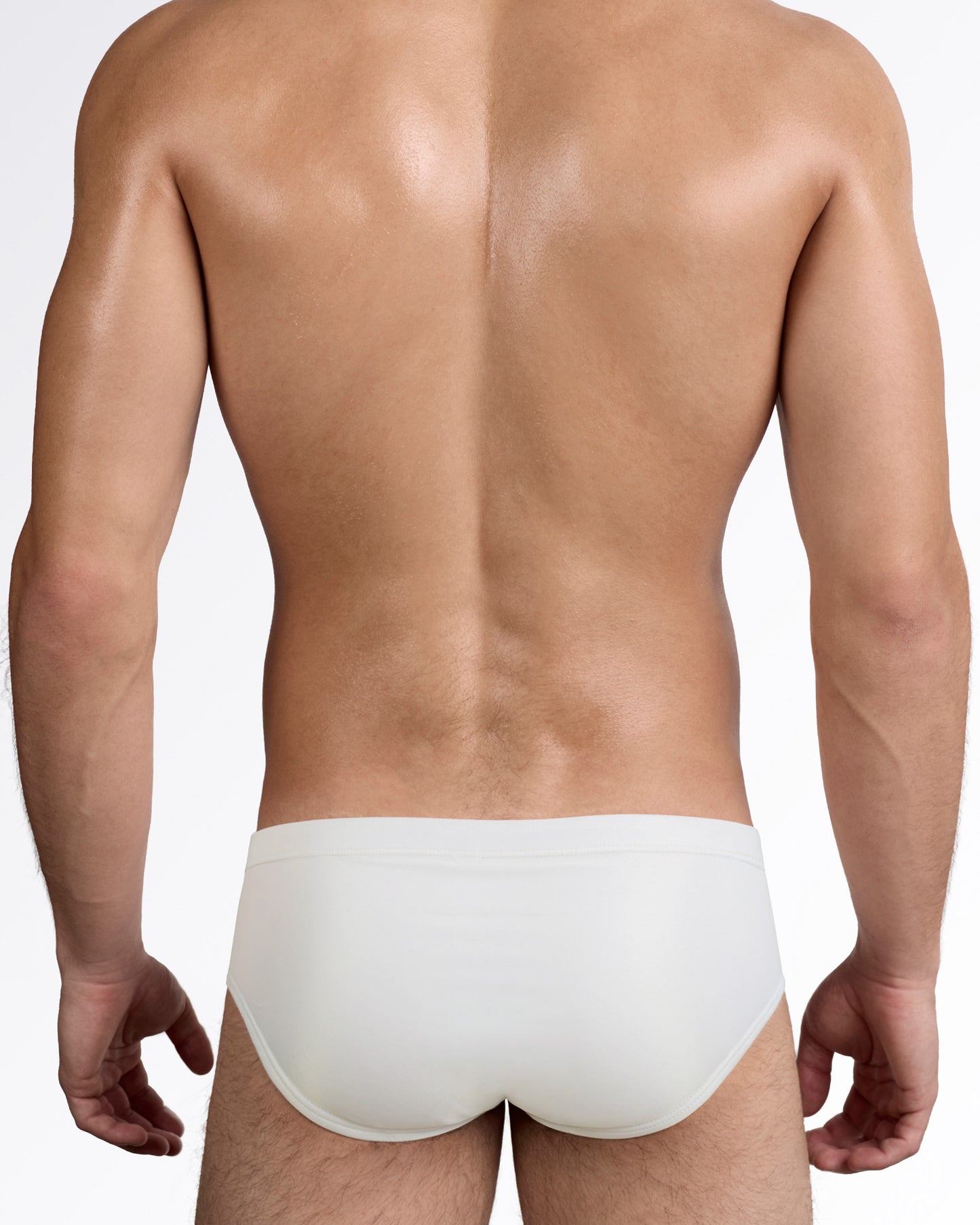 DC2 Mixtape Stripes Swim Sunga — back view showing smooth full rear coverage with clean solid back panel and minimal design.