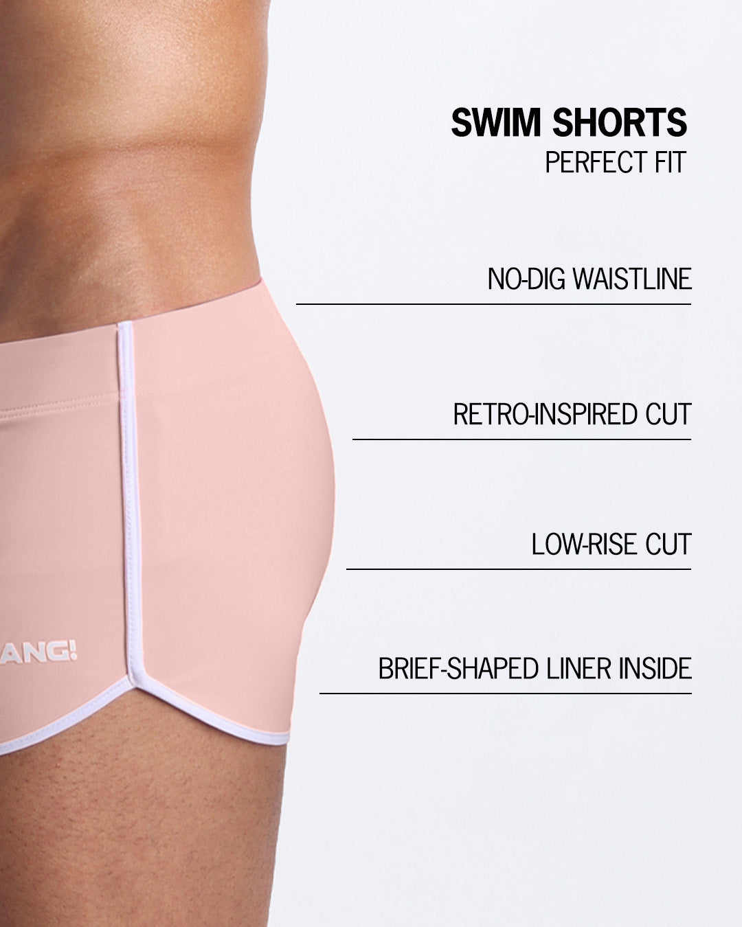 NAKED PINK - Swim Shorts