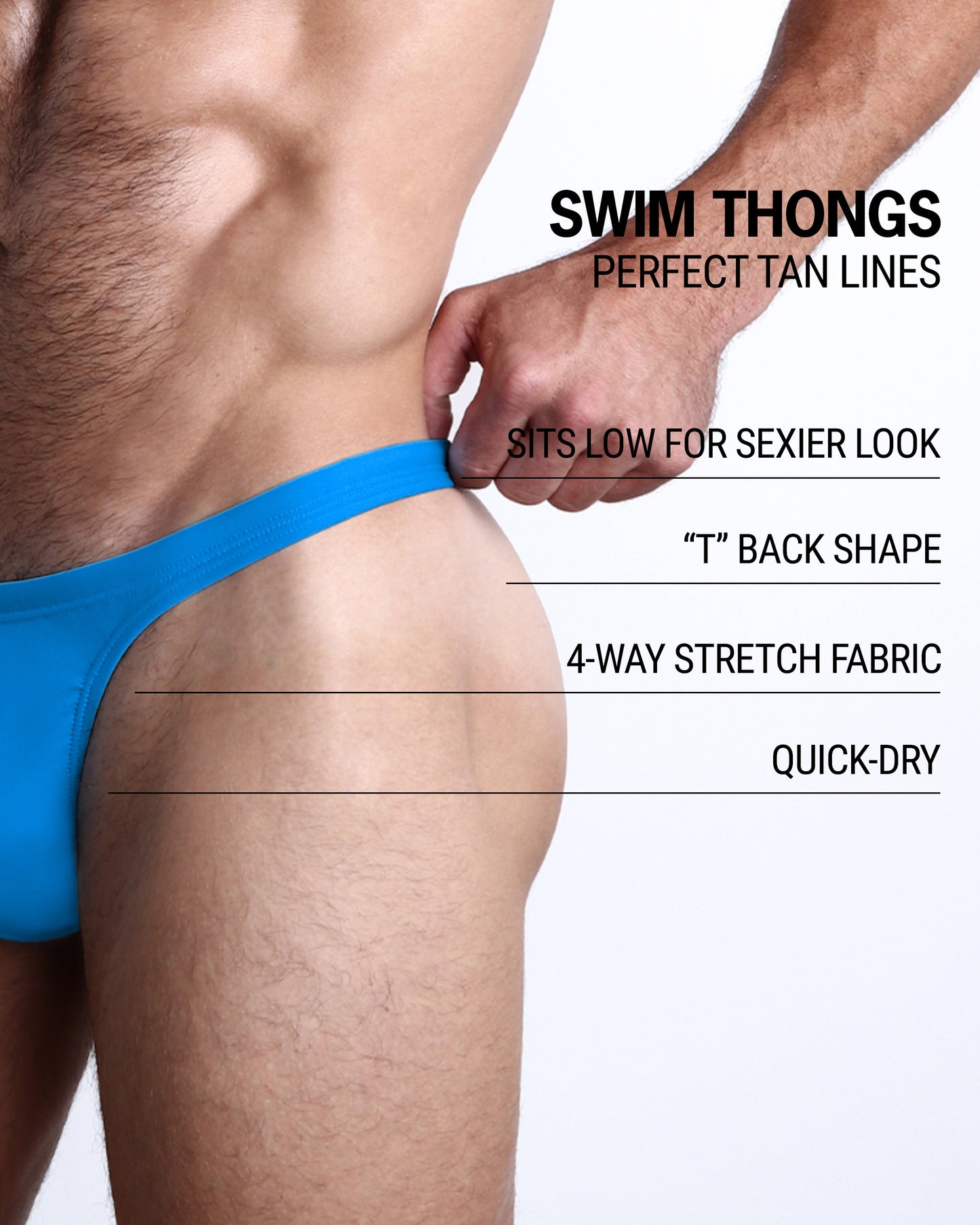 NEW WAVE BLUE - Swim Thong | DC2