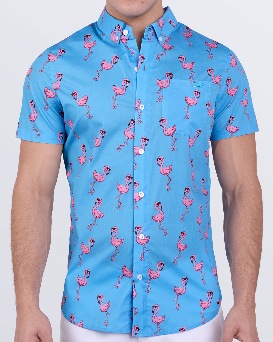 PINK FLAMINGOS - Cotton Shirt | DC2