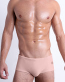 SKINNY DIP Fair Pink Swim Sunga — DC2 men’s swimwear in nude tone with sleek fit and mid-rise coverage.