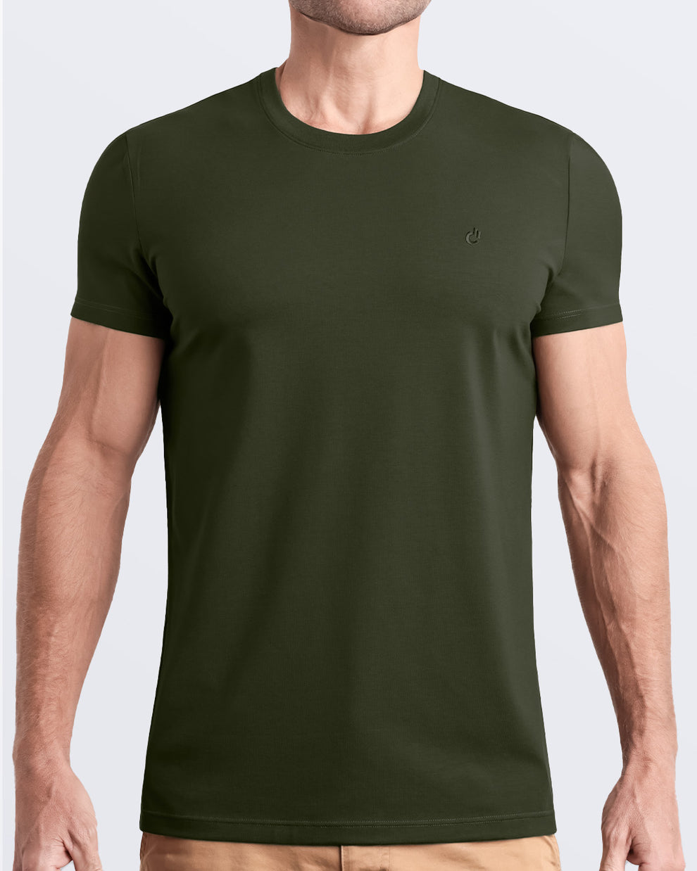 SLICK GREEN - Modal Cotton T-Shirt SLICK GREEN - Modal Cotton T-Shirt
