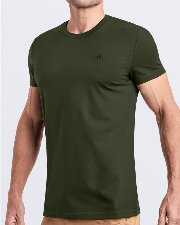 SLICK GREEN - Modal Cotton T-Shirt | DC2