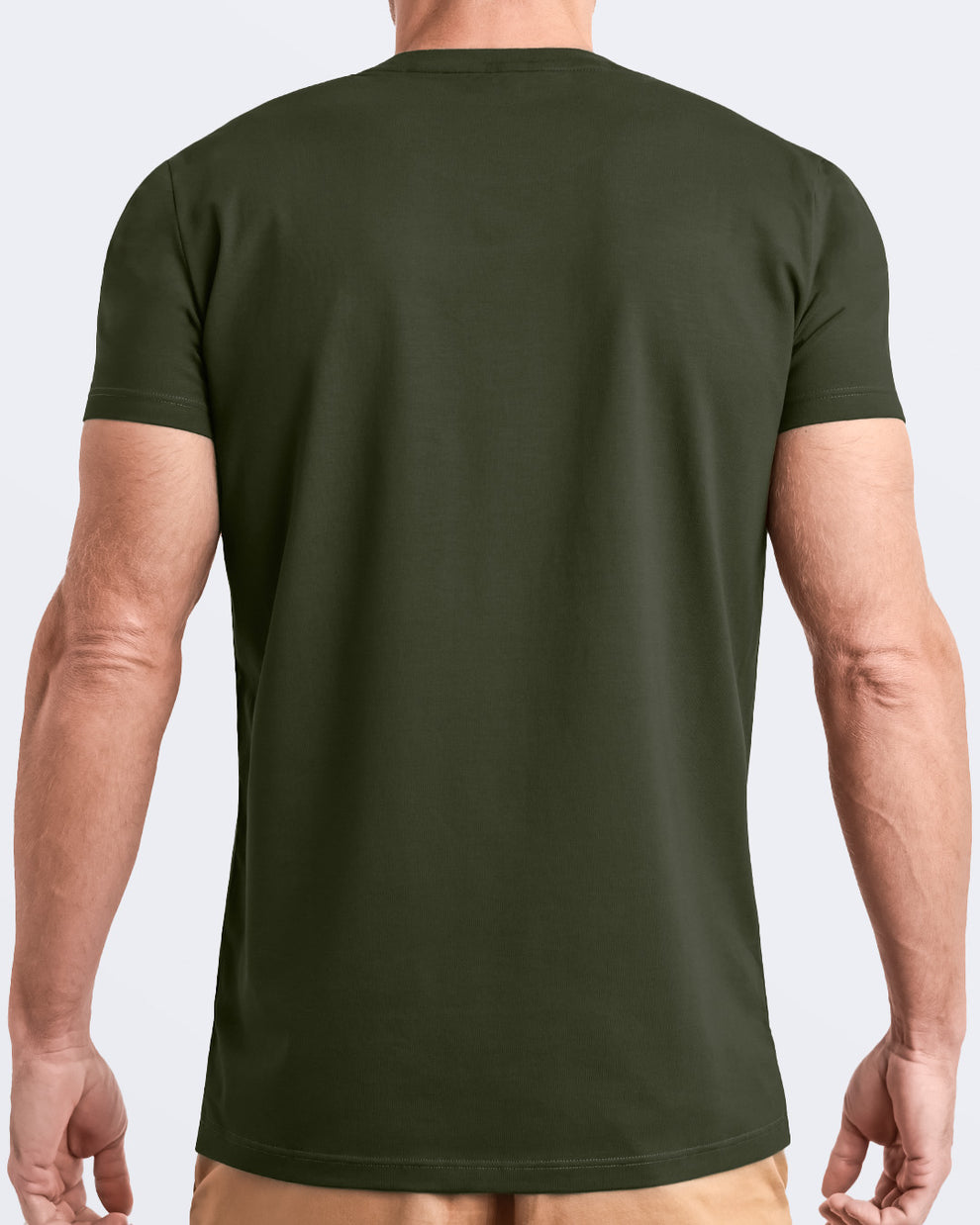 mens casual dress t-shirts SLICK GREEN - Modal Cotton T-Shirt