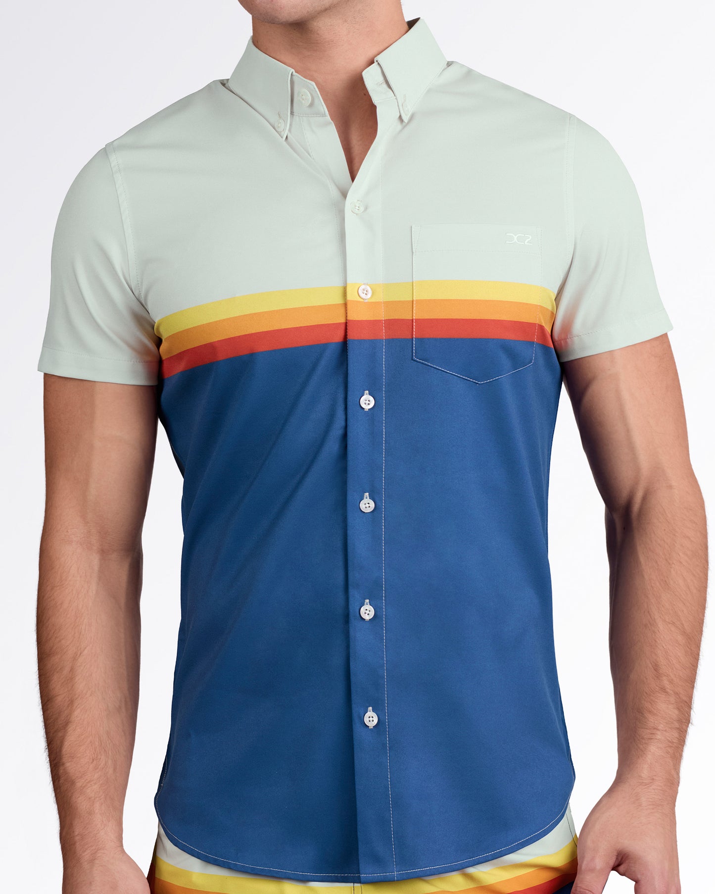 SUNSET STRIPES - Stretch Shirt | DC2