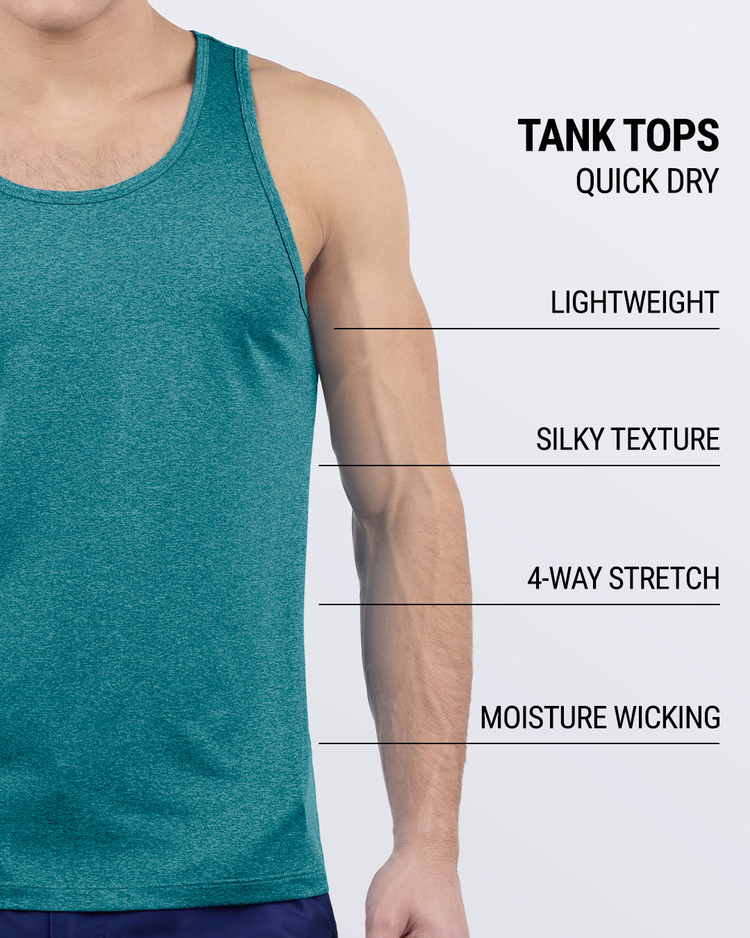 TRAINER TEAL - Tank Top | DC2