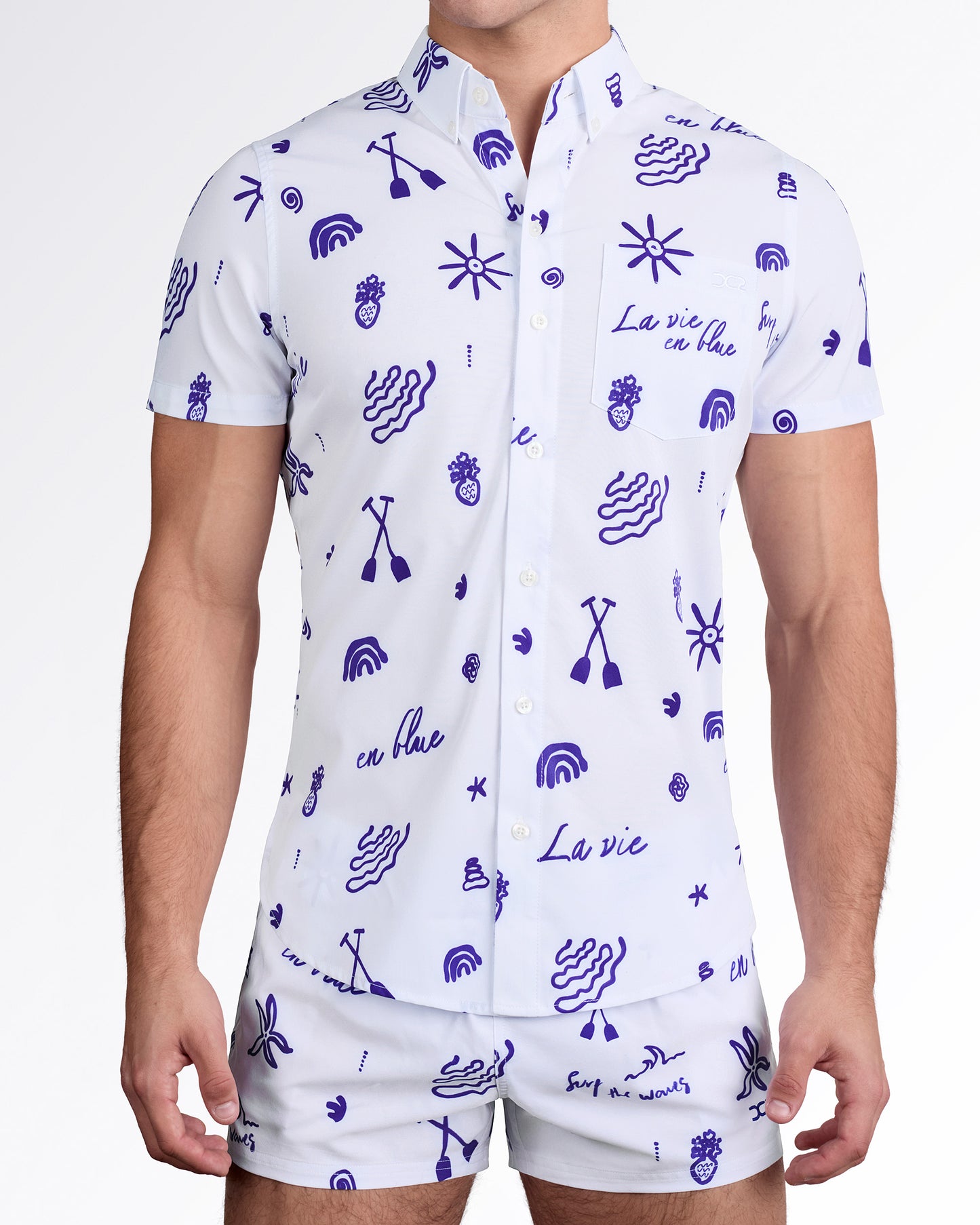 VIVA LA VIDA (BLUE) - Stretch Shirt | DC2