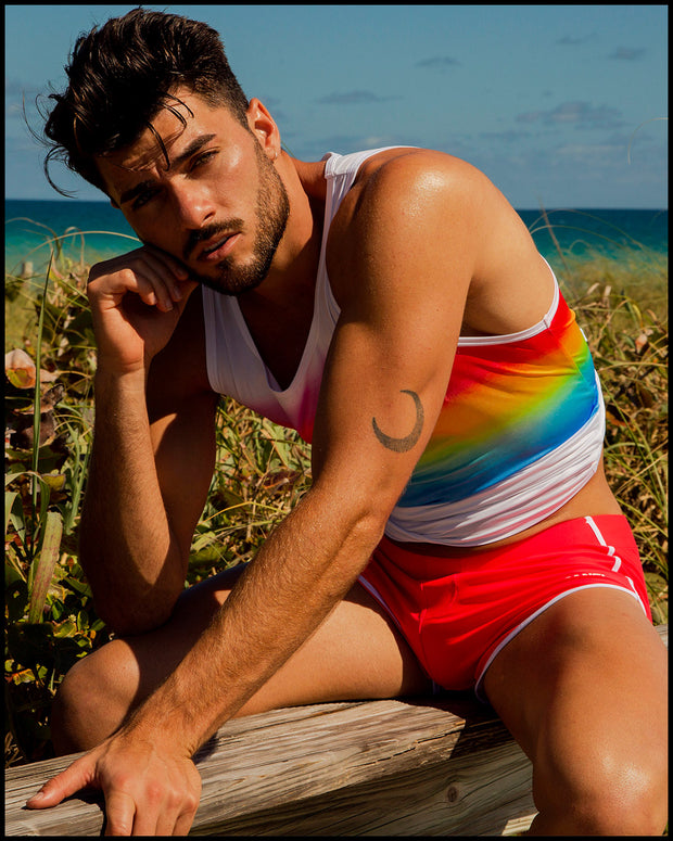2021 New Cotton Sexy Gay Men Underwear Bikini Men Briefs Rainbow