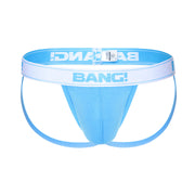 This BANG! Miami men's cotton jockstrap features a beautiful blue color offering a perfect fit with no chafing designer quality