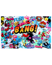 Premium BANG! Clothing  lint-free absorbent towel for the beach and pool with bold colors and cool unique prints.