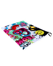 brand new premium BANG Miami beach pool towels that are lightweight quick dry and lint free with bold colors unique prints double stitching