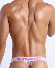 Male model wearing the BOY TOY premium soft cotton thong by BANG! Clothes. Offers a silky feeling in contact with skin and natural breathability.