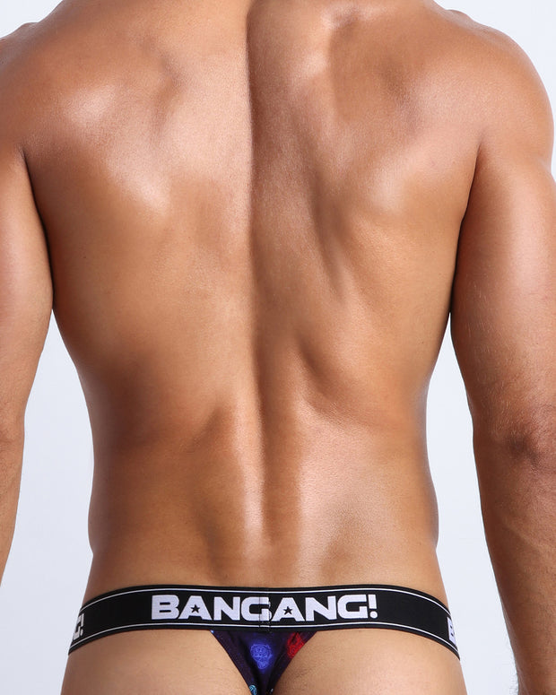Back view of the HEY MISTER TJ (CLUB MIX) Cotton Thong for men an ideal choice when you want to avoid visible underwear lines.