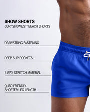 CLUB BLUE - Show Shorts – BANG!® Miami