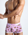 Sexy male model wearing the FEELING LUCKY soft cotton underwear for men by BANG! Clothing the official brand of men's underwear.